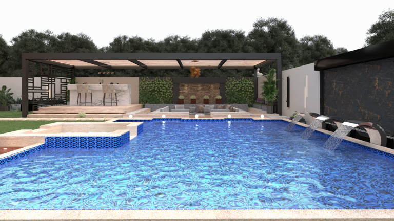 تصميم لاندسكيب لفيلا سكنية